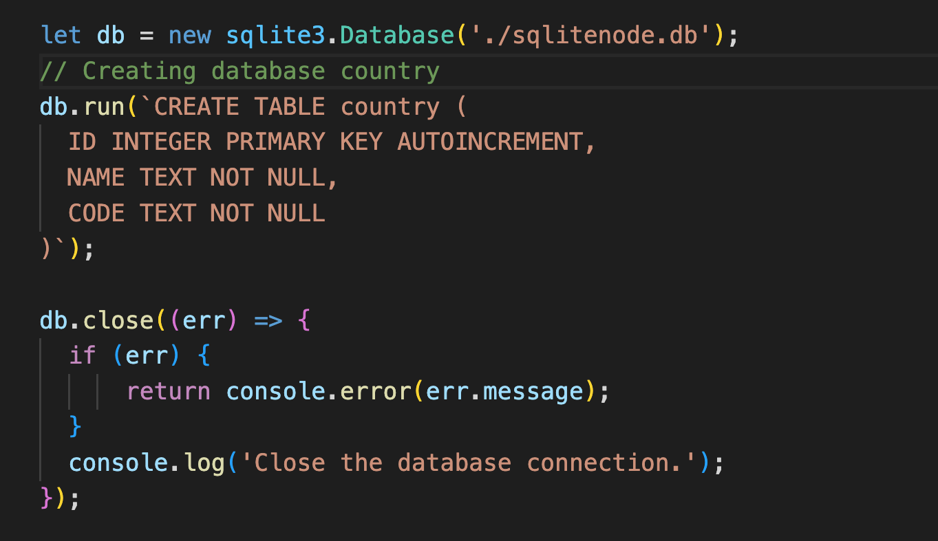 SQLite JavaScript